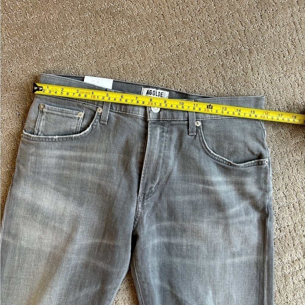 NEW AGOLDE Slim Fit Bedford Grey Denim Women's Size 31 - Picture 15 of 16